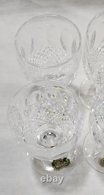 (4) Waterford Crystal Colleen 4.75 Clear Wine Sherry Glasses Ireland NEW