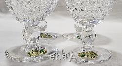 (4) Waterford Crystal Colleen 4.75 Clear Wine Sherry Glasses Ireland NEW