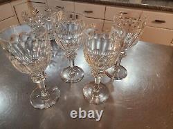 4 Waterford Crystal Curraghmore Water Goblet 7 5/8 FREE SHIPPING red wine glass