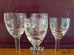4 Waterford Crystal Jasper Conran Aura 2 X Wine 2 X White