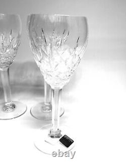 4 Waterford Crystal LAURENT Wine Glasses Goblets