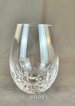 4 Waterford Crystal LISMORE ESSENCE 5? Stemless Red Wine Glasses MINT