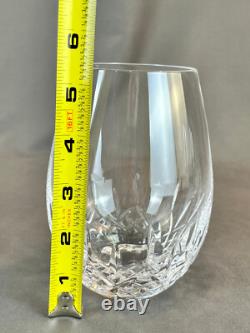 4 Waterford Crystal LISMORE ESSENCE 5? Stemless Red Wine Glasses MINT