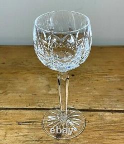 4 Waterford Crystal Lismore Hock Glasses