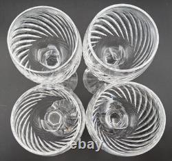 4 Waterford Crystal Michele Wine Hock Goblet Glasses