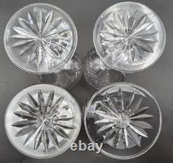 4 Waterford Crystal Michele Wine Hock Goblet Glasses