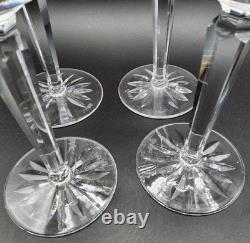 4 Waterford Crystal Michele Wine Hock Goblet Glasses