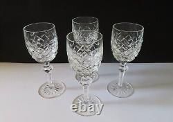 4 Waterford Crystal Powerscourt 7 1/8 Claret Glasses