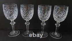 4 Waterford Crystal Powerscourt 7 1/8 Claret Glasses