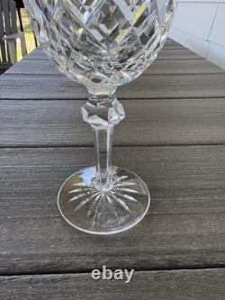 4 Waterford Crystal Powerscourt Wine Water Goblets 7 5/8 Glasses Ireland A