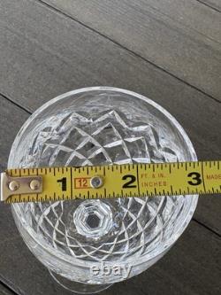 4 Waterford Crystal Powerscourt Wine Water Goblets 7 5/8 Glasses Ireland A