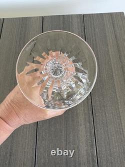 4 Waterford Crystal Powerscourt Wine Water Goblets 7 5/8 Glasses Ireland A