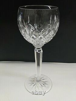 4 Waterford Crystal Tall Hock Wine Goblet Glasses Lismore
