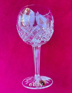 4 Waterford Lismore Balloon Wine Hocks Wine Glasses Goblets 7-1/8 Excellent