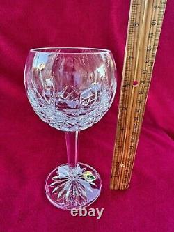 4 Waterford Lismore Balloon Wine Hocks Wine Glasses Goblets 7-1/8 Excellent