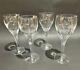 4 Waterford Marquis Crystal Elena 9 1/8 Water Goblet / Red Wine Glasses EUC