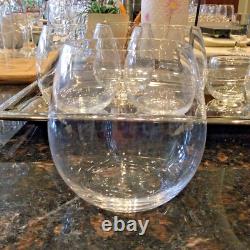 4 Waterford Marquis Stemless Wine/Old Fashioned Crystal Glasses with4 Shot/Cordial