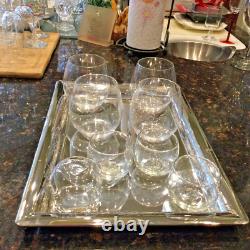 4 Waterford Marquis Stemless Wine/Old Fashioned Crystal Glasses with4 Shot/Cordial