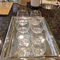 4 Waterford Marquis Stemless Wine/Old Fashioned Crystal Glasses with4 Shot/Cordial