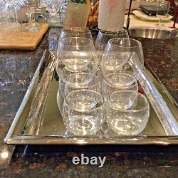 4 Waterford Marquis Stemless Wine/Old Fashioned Crystal Glasses with4 Shot/Cordial