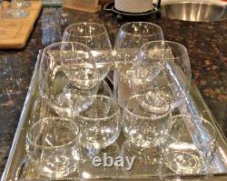 4 Waterford Marquis Stemless Wine/Old Fashioned Crystal Glasses with4 Shot/Cordial