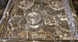 4 Waterford Marquis Stemless Wine/Old Fashioned Crystal Glasses with4 Shot/Cordial