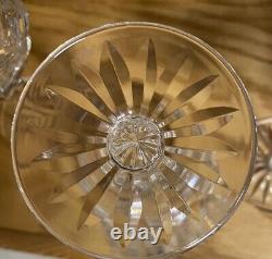 (4) Waterford Powerscourt Wine Hock GlassesCrystal7.5Exquisite Crystal MINT