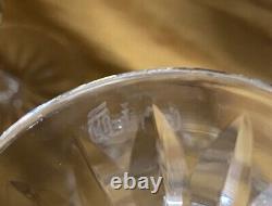 (4) Waterford Powerscourt Wine Hock GlassesCrystal7.5Exquisite Crystal MINT