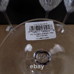 4 Wedgwood Crystal Vera Wang Fidelity 9.5 Wine Glasses Goblets