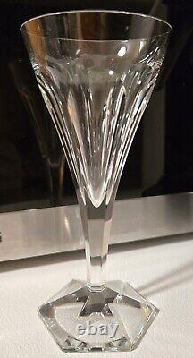 4 Wine Glasses Crystal Val Saint Lambert Model HAFNIA