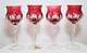 4 x NACHTMANN ROEMER CRYSTAL MARILYN Pink Wine glasses goblets 8.5 inch 22 cm