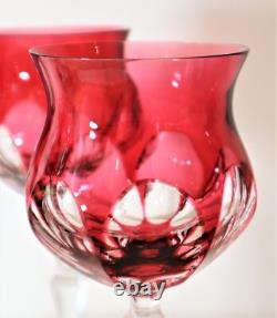 4 x NACHTMANN ROEMER CRYSTAL MARILYN Pink Wine glasses goblets 8.5 inch 22 cm
