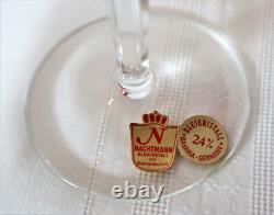 4 x NACHTMANN ROEMER CRYSTAL MARILYN Pink Wine glasses goblets 8.5 inch 22 cm