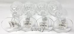 4pc Waterford Crystal Curraghmore Claret Red Wine Glass Set with Stickers