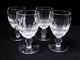 4x VINTAGE WATERFORD IRELAND CUT CRYSTAL COLLEEN 4oz WHITE WINE GLASSES SIGNED