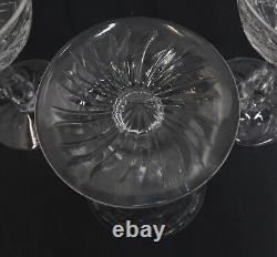 5 American Cut Glass Emulating Rock Crystal Liquor Wine Goblets c1940