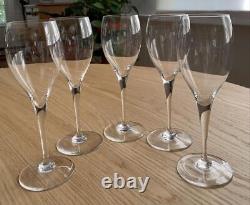 5 Baccarat Crystal St Remy Claret Wine Glasses 7.75 All Excllnt Retail $65 Each
