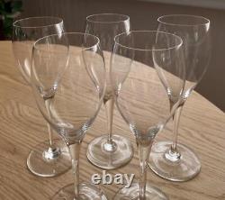 5 Baccarat Crystal St Remy Claret Wine Glasses 7.75 All Excllnt Retail $65 Each
