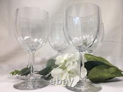 (5) Baccarat'Montaigne Optic' 5.75 Inch CLARET WINE Crystal Glasses