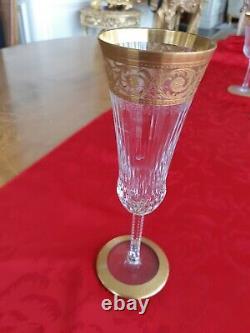 5 DAYS LEFT4 St-Louis THISTLE Crystal Glasses! 12 x 4 available! FREE SHIPPING