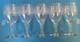 5 Fostoria Cloverleaf Etched Crystal Wine Glasses 7 Same day Free Ship in USA