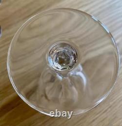 5 Mint Baccarat Crystal Genova Tall Water Wine Goblets Glasses 7.5 Retail $120E