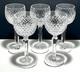 5 Vintage Waterford Crystal Alana Wine Hock Glasses 7 3/8 Made In Ireland