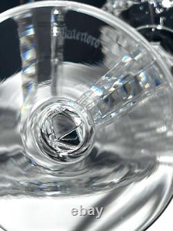5 Vintage Waterford Crystal Alana Wine Hock Glasses 7 3/8 Made In Ireland