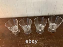 5 White Wine Glasses Model Nippon In Crystal R. LALIQUE (Price Per Unit)