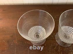 5 White Wine Glasses Model Nippon In Crystal R. LALIQUE (Price Per Unit)
