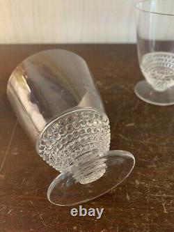 5 White Wine Glasses Model Nippon In Crystal R. LALIQUE (Price Per Unit)
