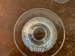 5 White Wine Glasses Model Nippon In Crystal R. LALIQUE (Price Per Unit)