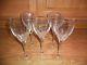 5-original Christolfe Crystal Alizes Water/wine Goblets Etched-signed 8 5/8