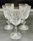 5 wine glasses American Brilliant Period Cut Glass Crystal Libbey goblet